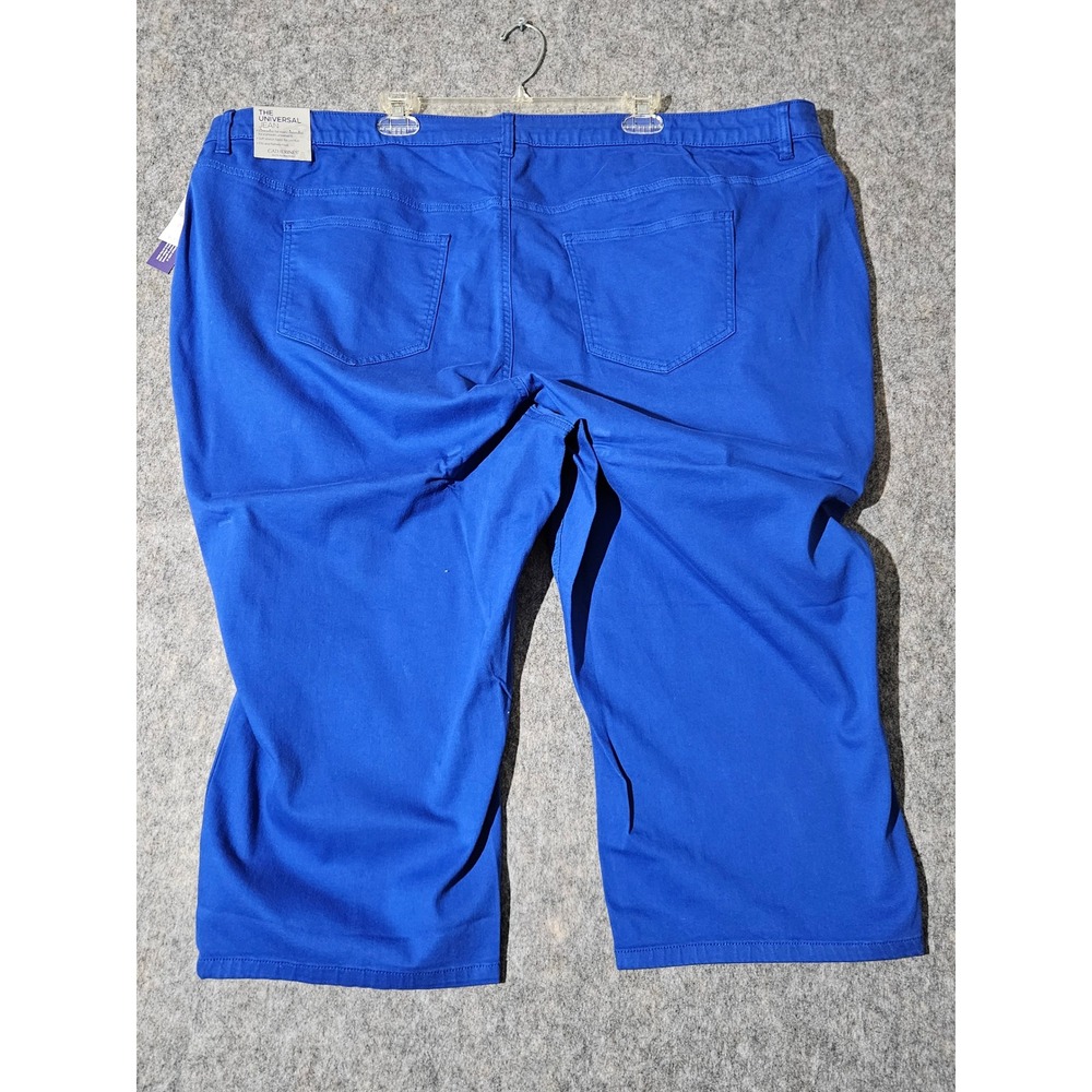 Catherines The Universal Jean Women's 32W Blue Stretch Capri Pants NWT - Picture 9 of 11